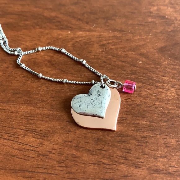 Vintage American Eagle Outfitters Heart Charm Necklace - Picture 2 of 6